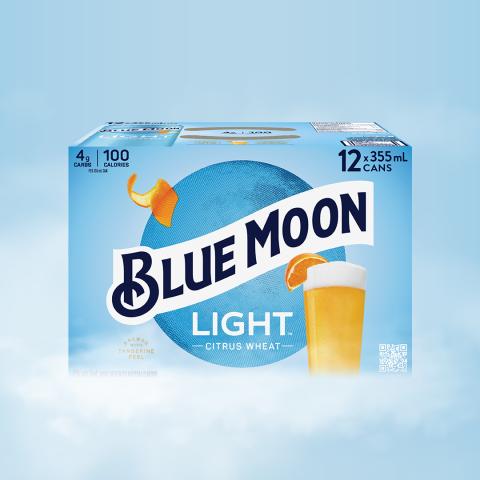 Bright, light, and just right. 100 calories. Brewed with tangerine peel. Blue Moon Light is available right now.