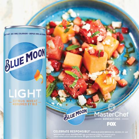 Grab some Blue Moon Light, because our first @masterchefonfox pairing is here! This Watermelon Feta Salad is a perfect light meal to match your beer of choice. Check out the link in our bio for the recipe and watch @masterchefonfox Wednesdays at 8/7c on @foxtv and CTV.